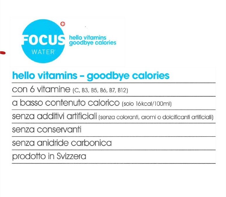 Nuove arrivate: Vitamine Focus Water!!